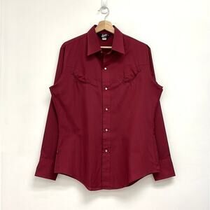 Levi’s Vintage 70s Western Rodeo Cowgirl Pearl Snap Smile Pockets Shirt - Large